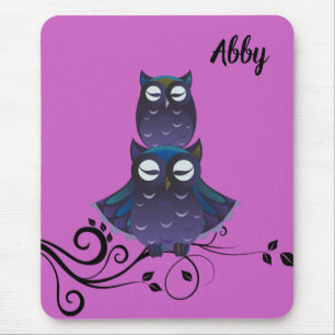 Eulen-Themen-Personalisierte-Mauspad Mousepad