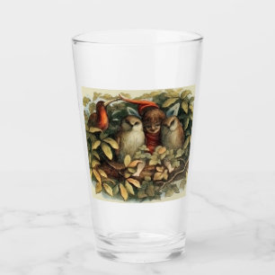 Eulen und Elfen Feen Natur Illustration Glas