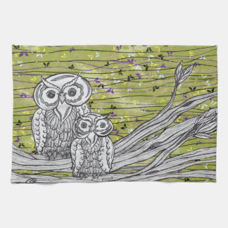 Eulen und Geschirrtuch der Schmetterlings-2