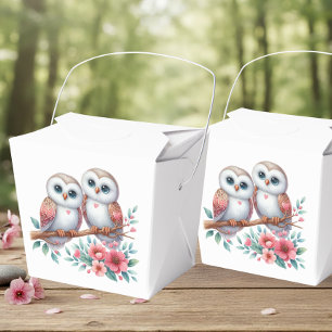 Eulen-Wald-Boho-Landhochzeit Geschenkschachtel
