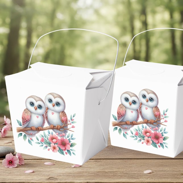 Eulen-Wald-Boho-Landhochzeit Geschenkschachtel (Von Creator hochgeladen)