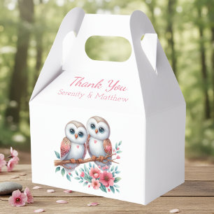 Eulen-Wald-Boho-Rustikal-Land-Hochzeit-Dankeschön Geschenkschachtel
