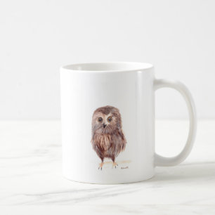 Eulen-Waldvogel-Aquarell-Tier süß Wildlife  Kaffeetasse
