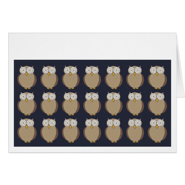 Eulen-Wiederholung (Vorderseite (Horizontal))