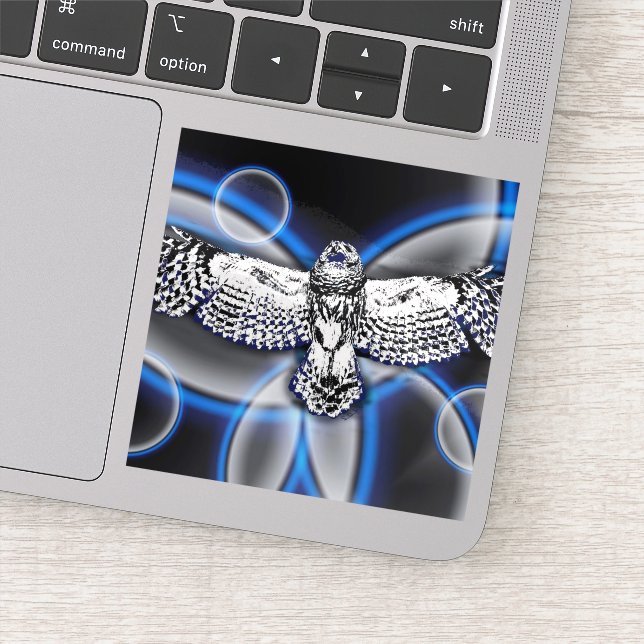 Eulenaufkleber Aufkleber (Detail)