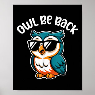 Eulenbäume sind zurück - Funny Owl Kids Poster
