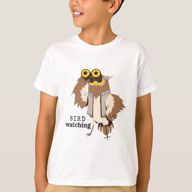 Eulenbeobachtung T-Shirt (Vorderseite)