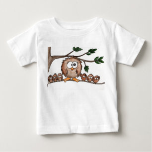 Eulenfamilie Baby T-shirt
