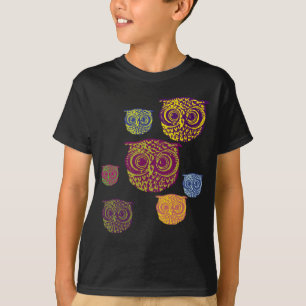 Eulenmuster T-Shirt