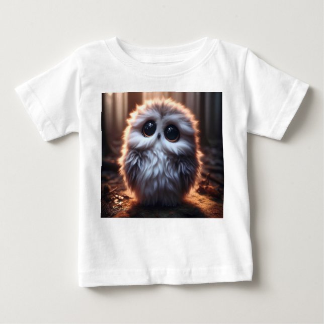 Eulenshirt Baby T-shirt (Vorderseite)