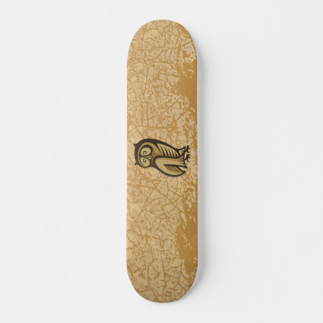 Eulensymbolfarbe Skateboard (Vorne)