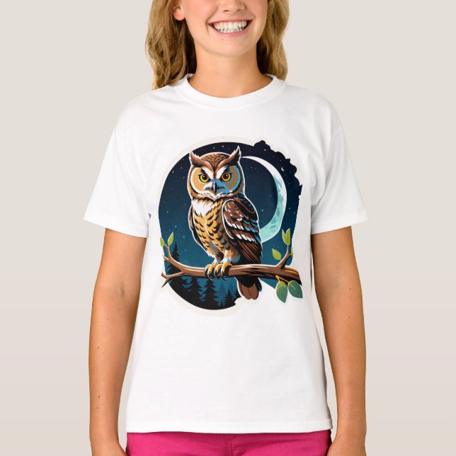 Eulenwächter der Wälder T-Shirt (Vorderseite)