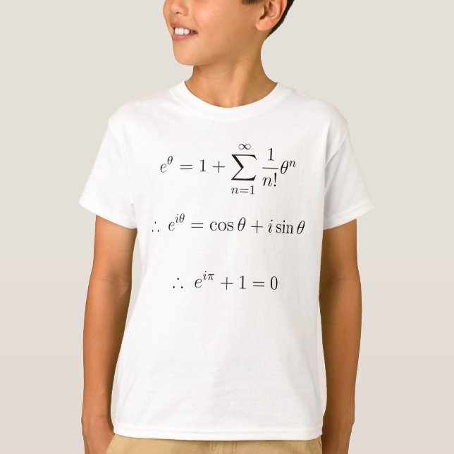 Euler erklärte: Summierung T-Shirt (Vorderseite)