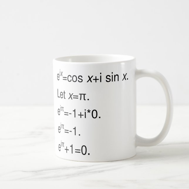 Eulers Formel, Ableitung der Kaffeetasse (Rechts)