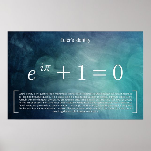 Eulers Identität - Math Poster (Vorne)