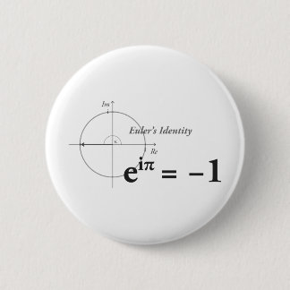 Eulers Identitäts-Mathe-Formel Button