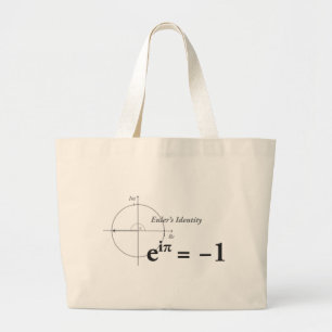 Eulers Identitäts-Mathe-Formel Jumbo Stoffbeutel