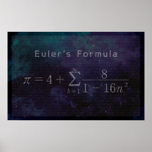 Eulers Pi Formel - Math Poster