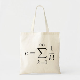 Eulers Zahl-Reihe Tragetasche