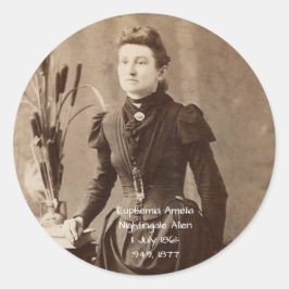Euphemia Amelia Nightingale Allen Runder Aufkleber