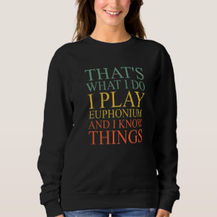 Euphonium Brass Instrument Retro Sweatshirt