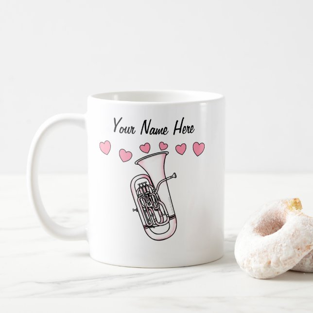 Euphonium Custom Wedding Tasse Brass Musiker (Mit Donut)