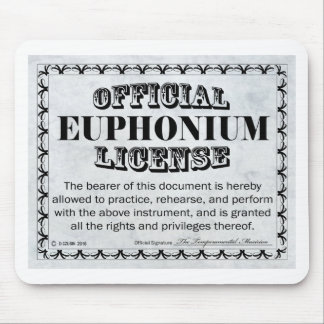 Euphonium-Lizenz Mousepad