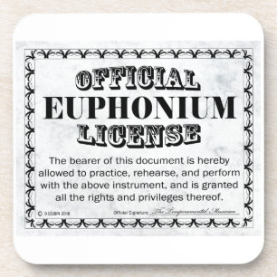 Euphonium-Lizenz Untersetzer