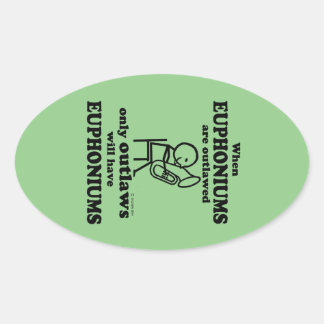 Euphonium Oval Sticker