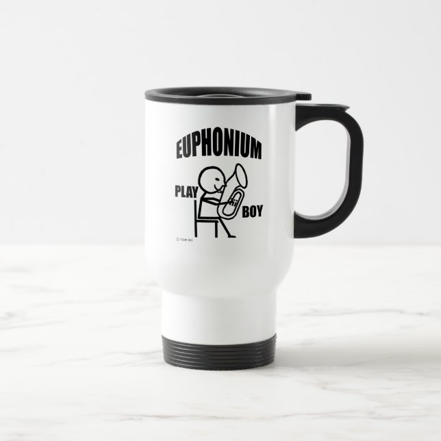 Euphonium Play Boy Travel Mug Reisebecher (Rechts)