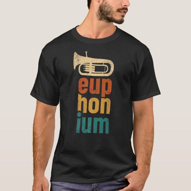 Euphonium player baritone music Instrument Apparel T-Shirt (Vorderseite)