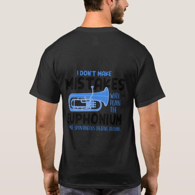 Euphonium Player Euphonist Music T-Shirt (Rückseite)