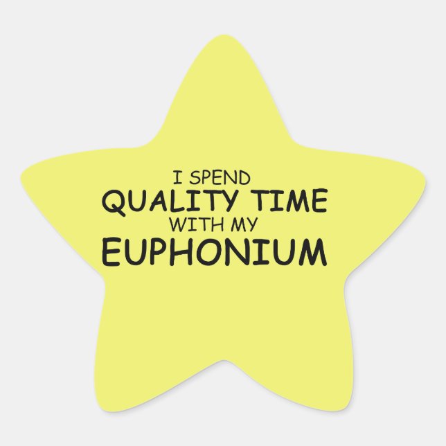 Euphonium-Star-Sticker Stern-Aufkleber (Vorderseite)