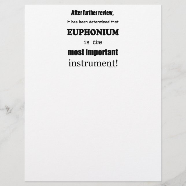 Euphonium wichtigstes Instrument (Vorderseite)