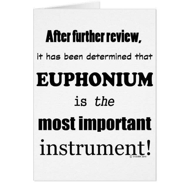 Euphonium wichtigstes Instrument (Vorne)