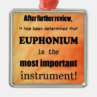 Euphonium wichtigstes Instrument Ornament Aus Metall