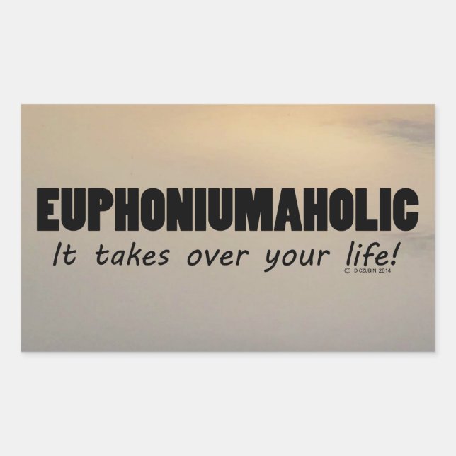 Euphoniumaised Life rechteckige Aufkleber (Vorderseite)
