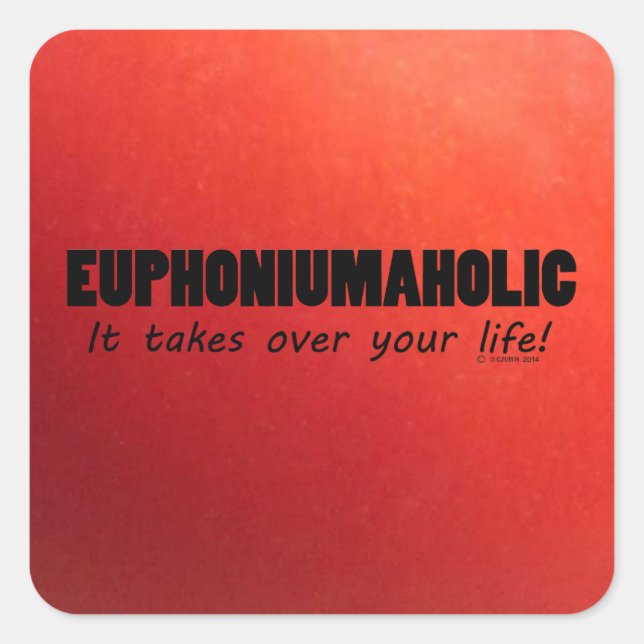 Euphoniumaised Life Square Sticker (Vorderseite)