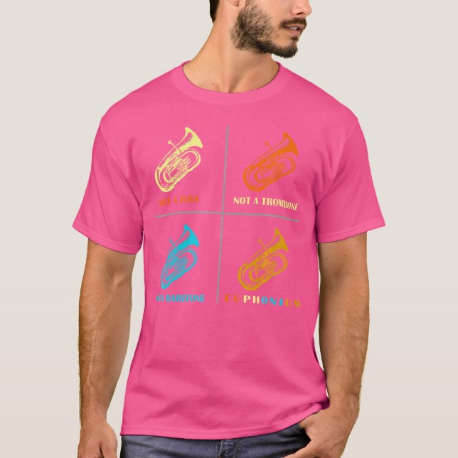 Euphoniumspieler Blechbläserorchester T-Shirt (Vorderseite)