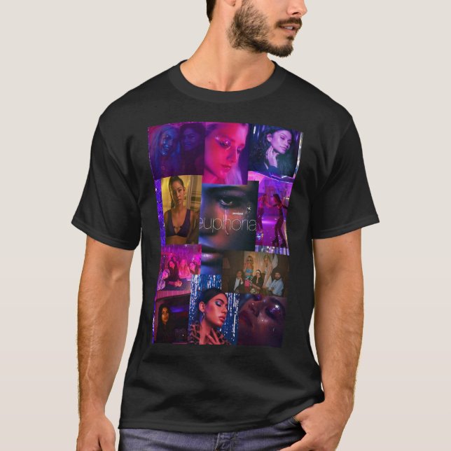 Euphoria Collage Poster T-Shirt (Vorderseite)
