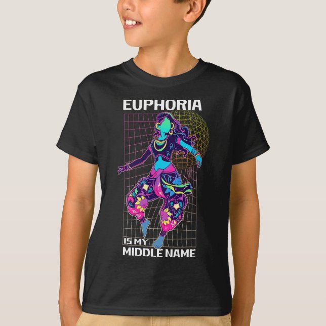 Euphoria ist mein Name Rave Energy T-Shirt (Vorderseite)