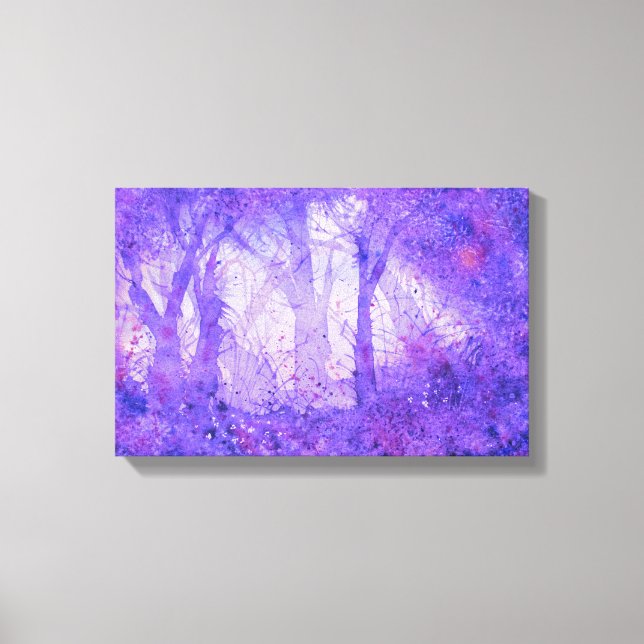 Euphoric Wilds Watercolor Print Leinwanddruck (Vorderseite)