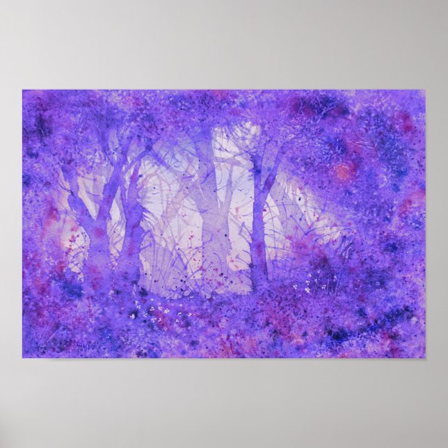 Euphoric Wilds Watercolor Print Poster (Vorne)