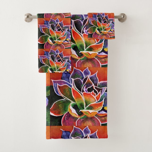 Euphorische Agaven-Bad-Tücher Badhandtuch Set (Insitu)