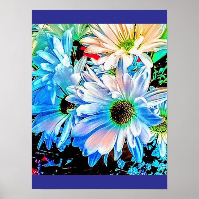 Euphorische Blumen  Poster (Vorne)