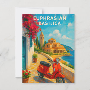 Euphrasian Basilika Poreč Kroatien Vintage Reise P Postkarte