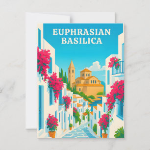 Euphrasischer Basilika Poreč Kroatien Vintage Reis Postkarte