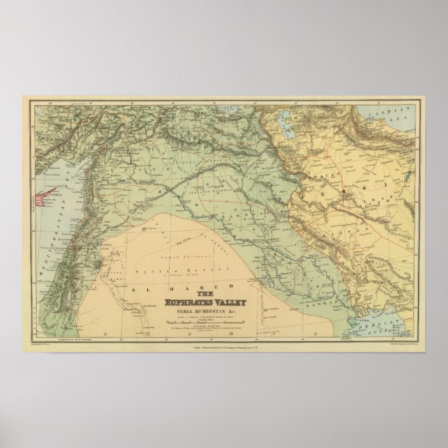 Euphrates Valley, Syrien Poster (Vorne)