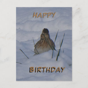 Eurasian Feldlerche Vogel Pers. Text Geburtstagspo Feiertagspostkarte