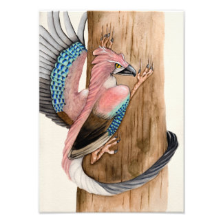 Eurasian Jay Dragon Fotodruck